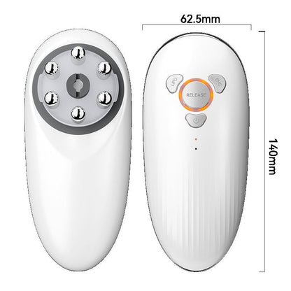 Body Sculpting Machine with Red Light Therapy for Face & Body, Cupping Therapy, Electric Cellulite Massage Tool with 2 Cups, Gift for Women - White - Size 14cm