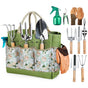 Complete Garden Tool Set with Tote Bag-Green V1107-119-33814