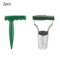 2-Piece Garden Plant Transplanter and Dibber Set for Australian Gardens-Green V1107-119-GRE-62557