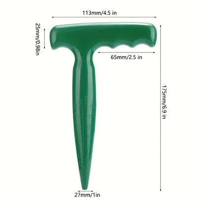 2-Piece Garden Plant Transplanter and Dibber Set for Australian Gardens-Green V1107-119-GRE-62557