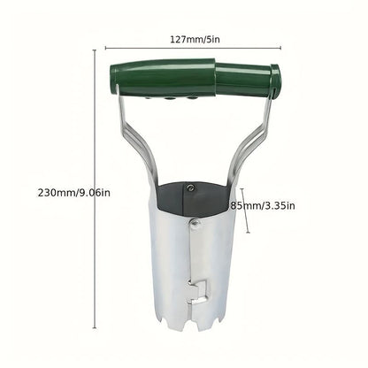 2-Piece Garden Plant Transplanter and Dibber Set for Australian Gardens-Green V1107-119-GRE-62557