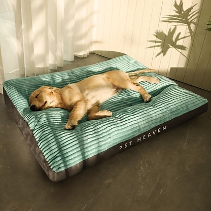 Warm Dog Bed Washable Pet Bed Non-Slip Dog Bed High Backrest Dog Bed Thick Dog - Green - Size 31.5*25.6in