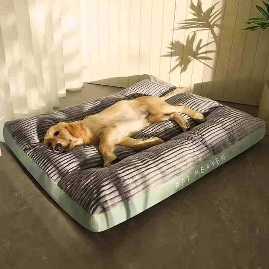 Warm Dog Bed Washable Pet Bed Non-Slip Dog Bed High Backrest Dog Bed Thick Dog - Gray - Size 31.5*25.6in