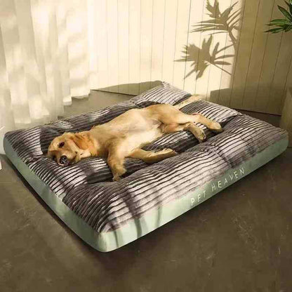 Warm Dog Bed Washable Pet Bed Non-Slip Dog Bed High Backrest Dog Bed Thick Dog - Gray - Size 39.3*29.5in