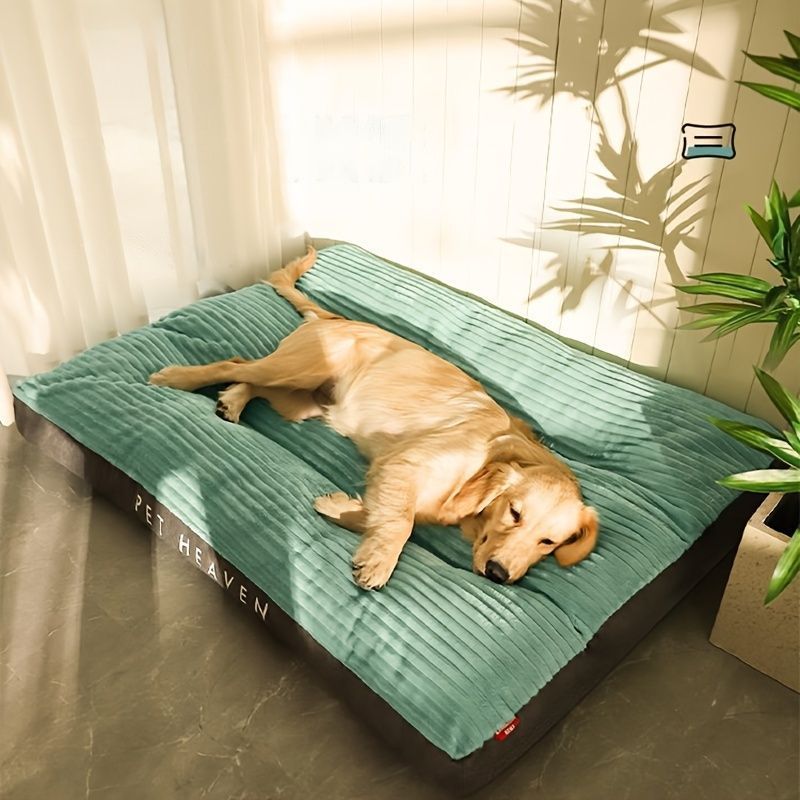 Warm Dog Bed Washable Pet Bed Non-Slip Dog Bed High Backrest Dog Bed Thick Dog - Gray - Size 39.3*29.5in
