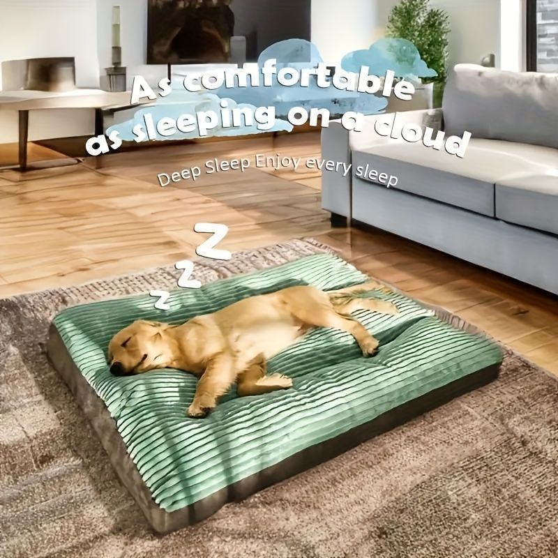 Warm Dog Bed Washable Pet Bed Non-Slip Dog Bed High Backrest Dog Bed Thick Dog - Gray - Size 39.3*29.5in