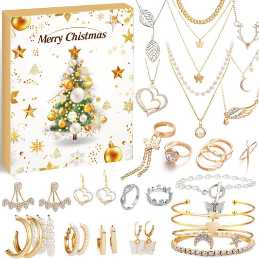 24-Day Christmas Advent Calendar DIY Bracelet Set, Festive Charm & Bead Kit for Aussie Xmas Gifting & Crafting V1107-24-DAY CHRISTMAS ADVENT CALENDAR DIY BRACELET SET3