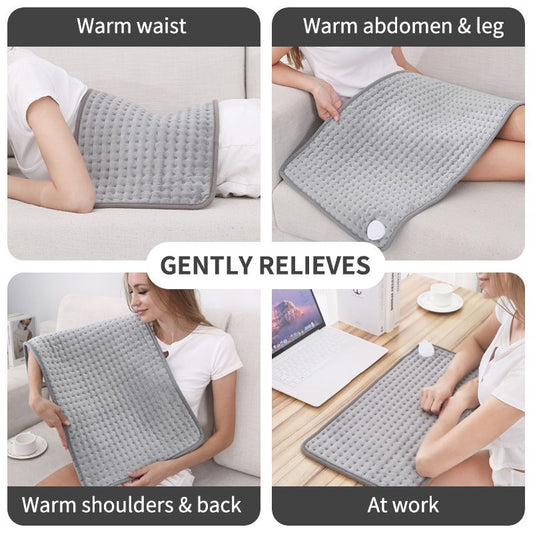 Heated Pad Zero-Gravity Pad Temperature Control Timer Winter Warmth Suitable for both humans and pets - Gray - Size 40cm*76cm