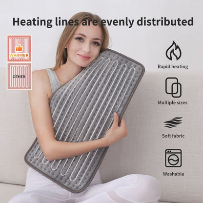 Heated Pad Zero-Gravity Pad Temperature Control Timer Winter Warmth Suitable for both humans and pets - Gray - Size 40cm*76cm