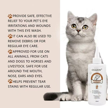 pet products Pet products COAZON, Eye Stain Remover for Dogs and Cats, Dry Eyes, Keratitis V1107-ANTIBACTERIAL EYE DROPS