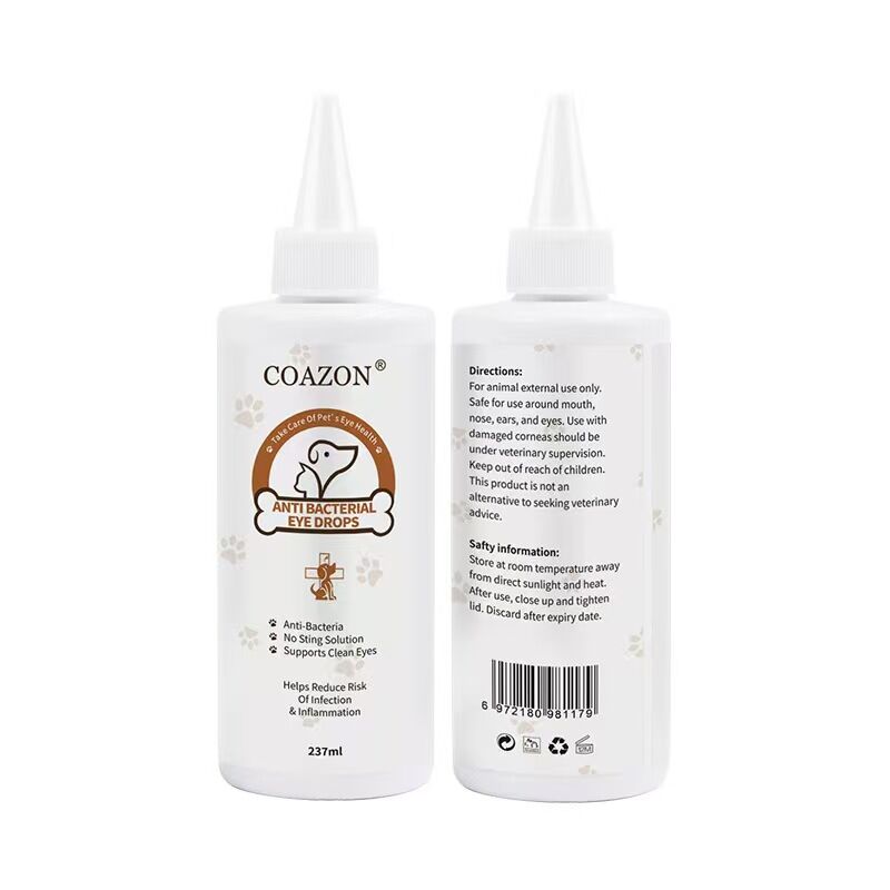 pet products Pet products COAZON, Eye Stain Remover for Dogs and Cats, Dry Eyes, Keratitis V1107-ANTIBACTERIAL EYE DROPS