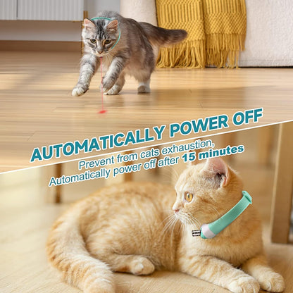 Automatic Laser Cat Collar Toy: Rechargeable Interactive Red Light Toy for Australian Indoor Cats & Kittens V1107-AUTOMATIC LASER CAT COLLAR TOY