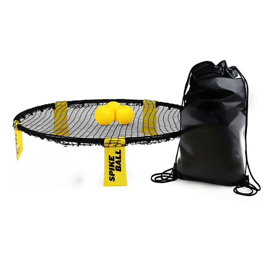 W3 Ball Original Roundnet Game Set, 4-Player Outdoor Volleyball with 3 Balls, Net & Bag for Lawn, Sand & V1107-BALL ORIGINAL ROUNDNET GAME SET
