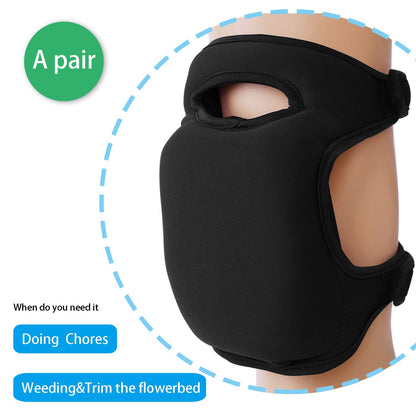 Black Gardening Knee Pads (2-Pack): Ultra-Thick Memory Foam, Adjustable Straps - Ideal for Gardening, V1107-BLACK GARDENING KNEE PADS