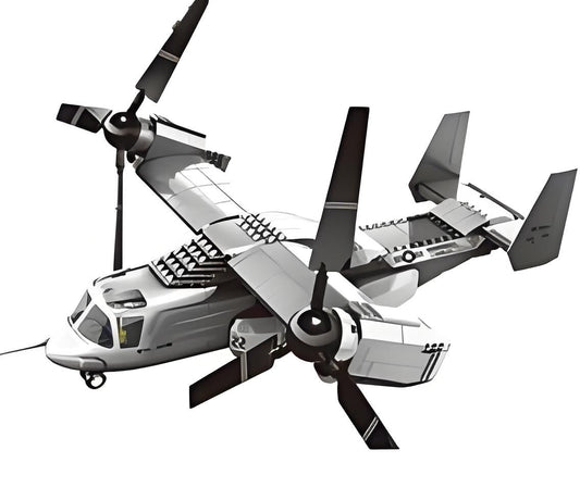 Christmas gift US Osprey Tiltrotor Aircraft Building Blocks Set, 460 Pieces Military Transport Model Kit for V1107-BUILDING BLOCK TOYOSPREY