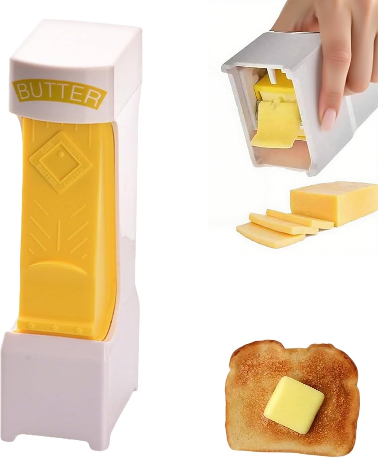 Butter Slicer for Pre-Sliced Butter & Cheese Cutter with Storage Container - Kitchen Tool for Baking, V1107-BUTTER SLICER