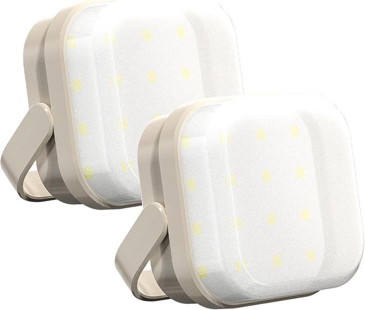 2-Pack LED Night & Emergency Lights - Mini Portable with 3 Modes for Home, Bedrooms, Power Outages & Backup, V1107-CAMPING LIGHTS