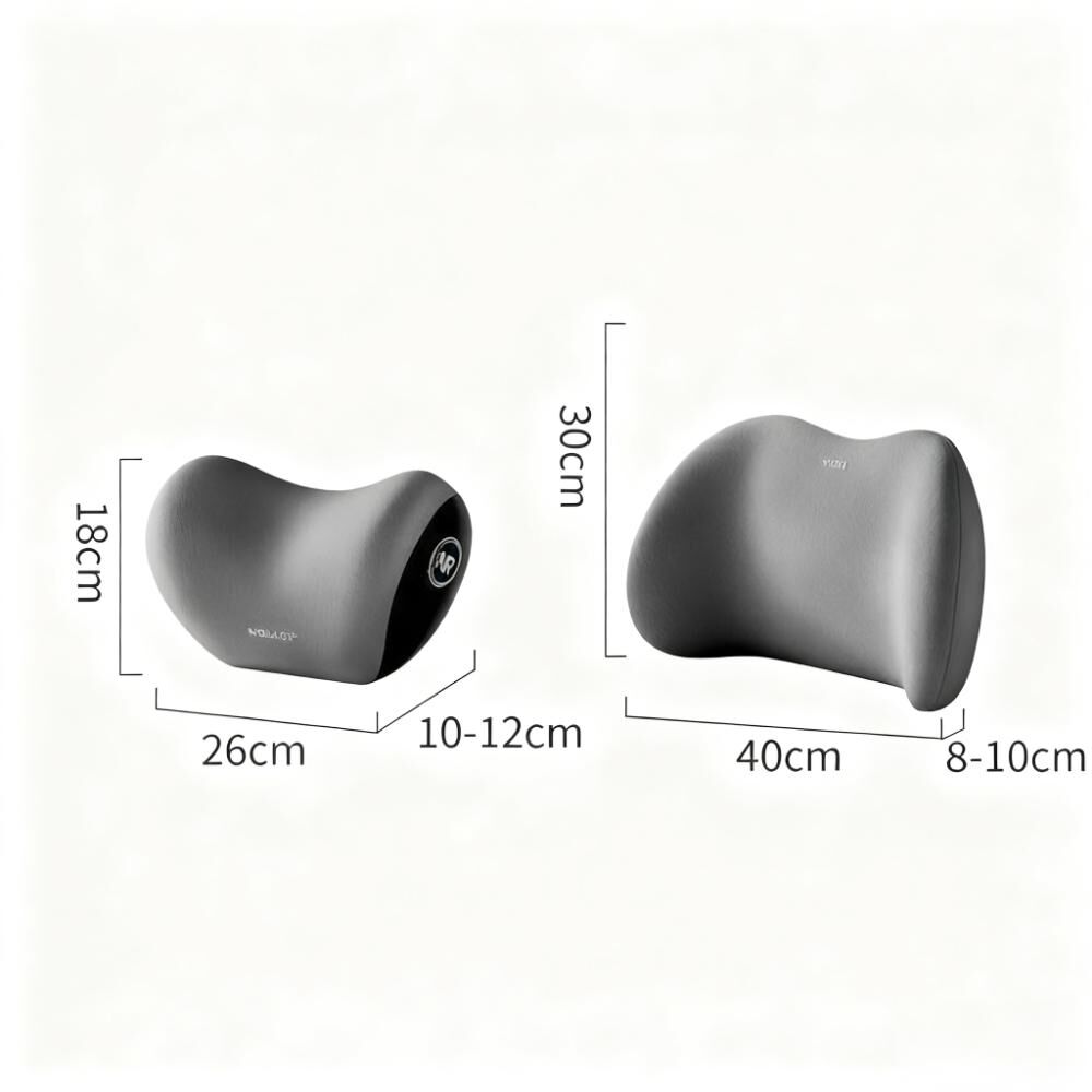 Christmas gift Car Headrest & Lumbar Support Set, Ergonomic Plush Cushion for Driver & Passenger, Comfort & V1107-CAR HEADREST AND LUMBAR SUPPORT SET-BROWN