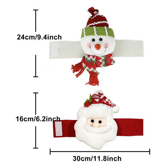 Christmas gift Warm Christmas Atmosphere - Festive Curtain Tie Decorations - Santa & Snowman Designs - Cozy V1107-CHRISTMAS CLK1-SANTA CLAUS&SNOWMAN