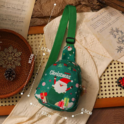 Christmas gifts Aussie Christmas Sling Bag -Santa-Themed, Adjustable & Compact for Festive Gifting & V1107-CHRISTMAS SLING BAG1-RED