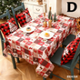 Christmas gift Christmas Tablecloth - Festive 180x150cm Table Cover for Holiday Dining & Home Decor(D) V1107-CHRISTMAS TABLECLOTH-D