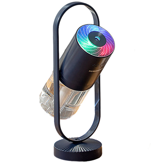 Portable Mini Humidifier with 7-Color LED Star Projector - USB Powered Desk Air Moisturizer for Baby Room, V1107-CS-360XZJSQSL