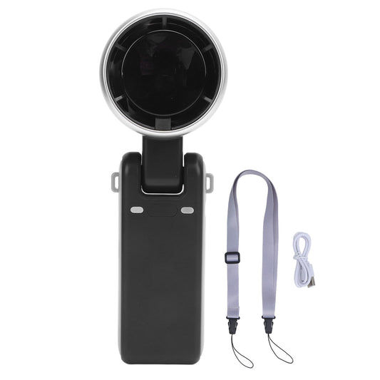 Portable Turbo Handheld Fan with Digital Display - 5-Speed Rechargeable Mini Fan, 3600mAh Battery, Foldable & V1107-CS-BXSGBXFSH