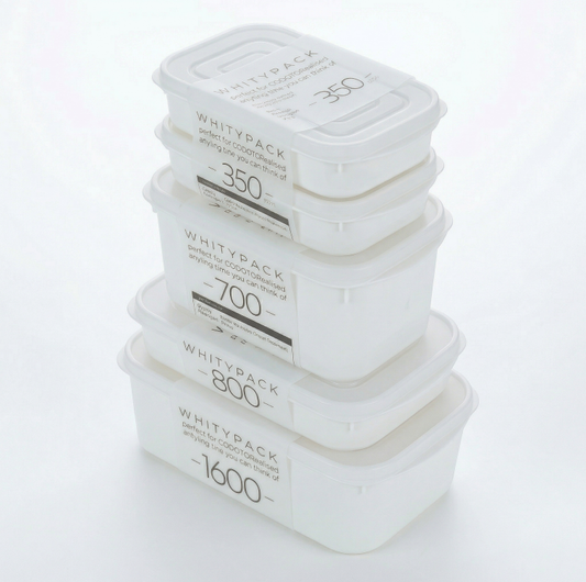 Airtight Food Storage Containers Set - 5-Piece Multi-Size (2x350ml, 1x700ml, 1x800ml, 1x1600ml), BPA-Free, V1107-CS-BXSNH4