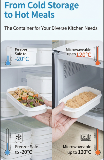 Airtight 700ml Food Storage Container, 1-Pack - BPA-Free, Freezer & Microwave Safe with Soft-Seal Lid, V1107-CS-BXSNH700