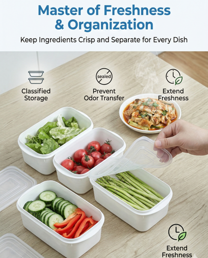Airtight 800ml Food Storage Container, 1-Pack - BPA-Free, Freezer & Microwave Safe with Soft-Seal Lid, V1107-CS-BXSNH800