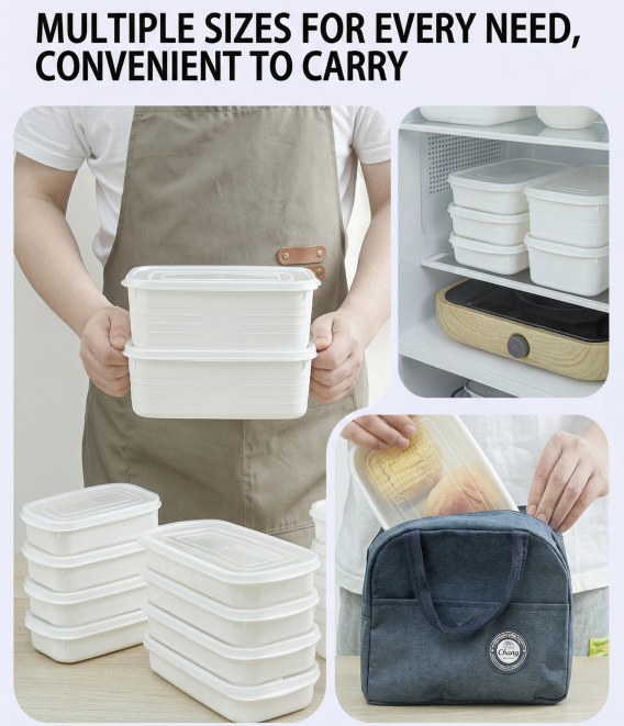 Airtight 800ml Food Storage Container, 1-Pack - BPA-Free, Freezer & Microwave Safe with Soft-Seal Lid, V1107-CS-BXSNH800
