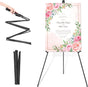 Portable Folding Metal Tripod Easel for Wedding Signs, Posters & Art Displays - Adjustable Height, Non-Slip V1107-CS-BXSZJ