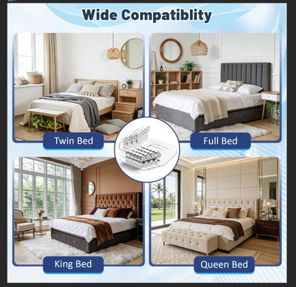 4-Piece Bed Sheet Holders Set - Adjustable No-Pin Fitted Sheet Clips for Mattress Corners, Prevents Sliding V1107-CS-CDGDQ