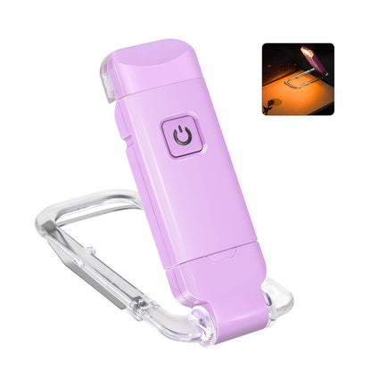 Rechargeable LED Book Light with Dimmable Warm White & Amber Modes - USB-Powered Clip-On Reading Lamp for V1107-CS-CDJSDZ
