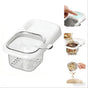 2-Pack Kitchen Sink Drain Basket - White Suction Mount Strainer for Food Waste, Tea Leaves & Vegetables - V1107-CS-CFSCLSL