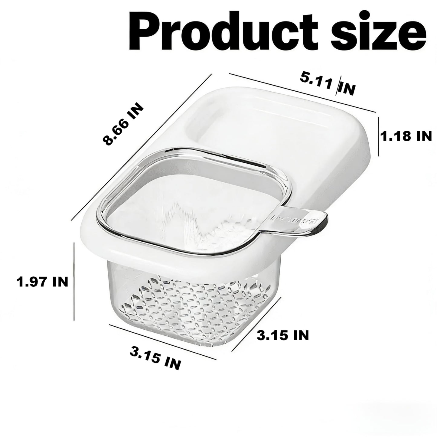 2-Pack Kitchen Sink Drain Basket - White Suction Mount Strainer for Food Waste, Tea Leaves & Vegetables - V1107-CS-CFSCLSL