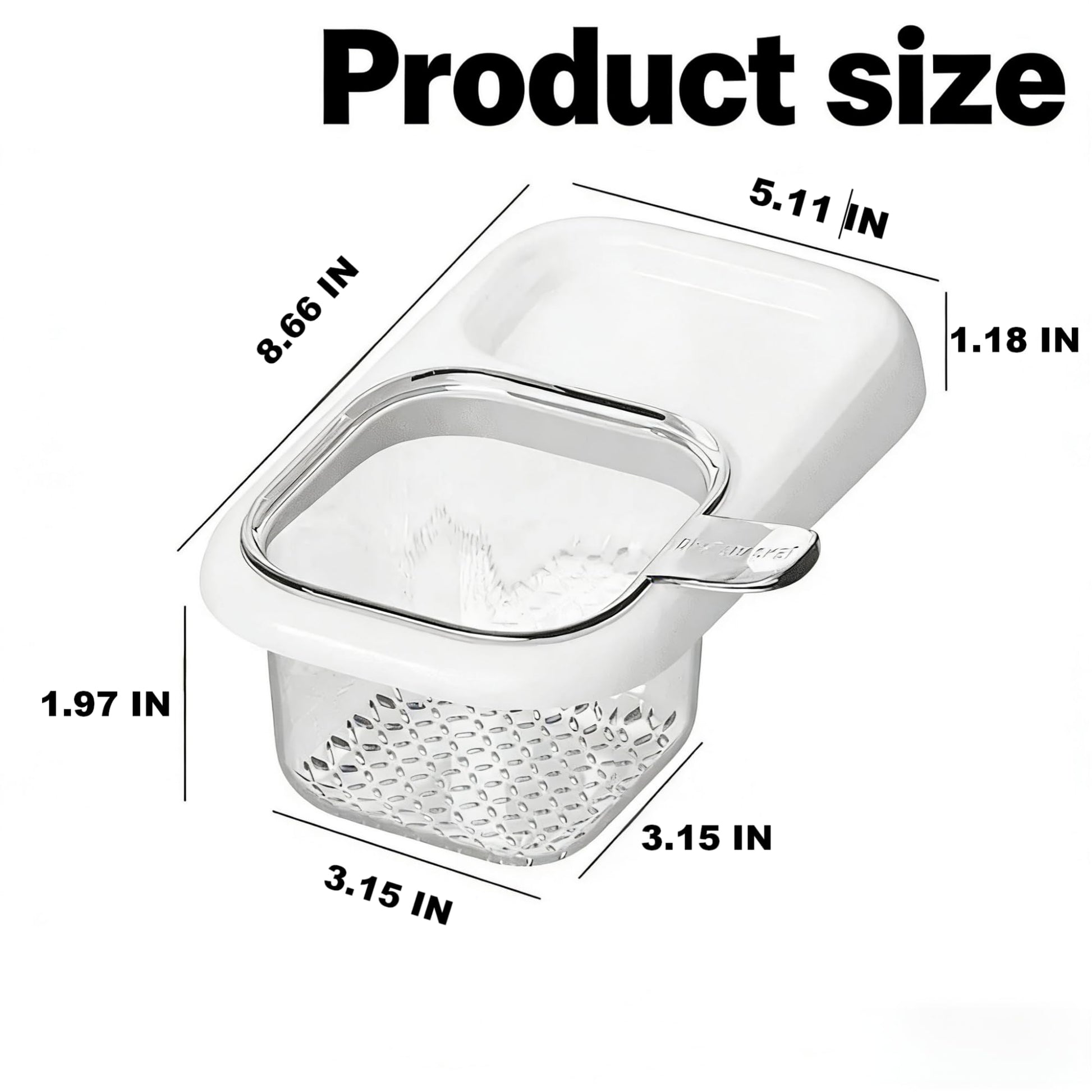 2-Pack Kitchen Sink Drain Basket - White Suction Mount Strainer for Food Waste, Tea Leaves & Vegetables - V1107-CS-CFSCLSL