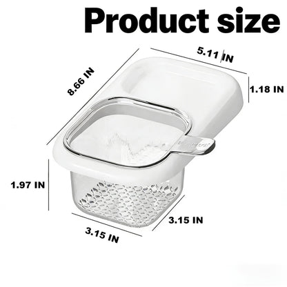 2-Pack Kitchen Sink Drain Basket - White Suction Mount Strainer for Food Waste, Tea Leaves & Vegetables - V1107-CS-CFSCLSL
