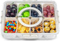 8-Compartment Sealed Snack Organizer with Handle for Fridge, Picnic & Kitchen Storage - BPA-Free Food V1107-CS-CFTLSNH
