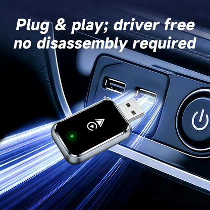 Wireless CarPlay Adapter 2-in-1 for iPhone & Android - Bluetooth 5.0 USB Dongle with OTA Update and Voice V1107-CS-CJHLHZ