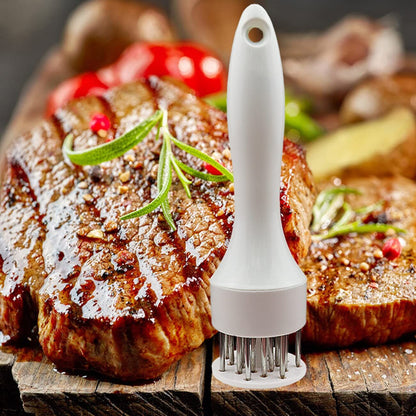 Meat Tenderizer Set with Stainless Steel Needles - 2-Piece Kitchen Tool for Marinating & Cooking Beef, V1107-CS-CKSRZ