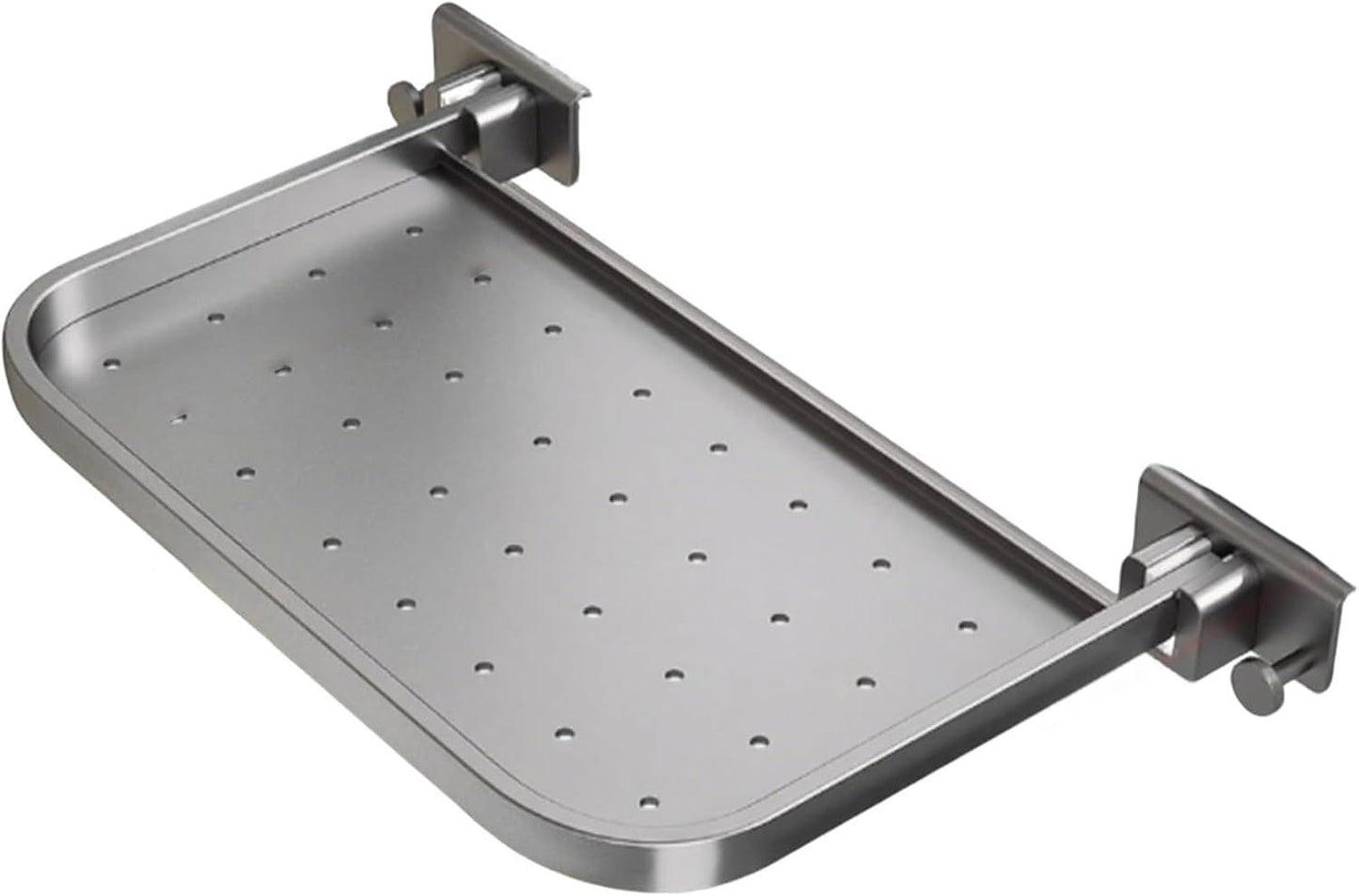 Foldable Window-Mounted Drying Rack with Clamp-on Design for Shoes, Plants & Small Items (Grey) V1107-CS-CKZWJ