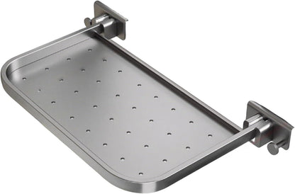 Foldable Window-Mounted Drying Rack with Clamp-on Design for Shoes, Plants & Small Items (Grey) V1107-CS-CKZWJ