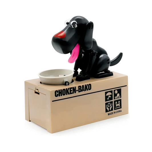 Interactive Dog Coin Bank - Automatic Electric Money Saving Piggy Bank with Moving Dog Design - Fun Kids Gift V1107-CS-CQGCXGH