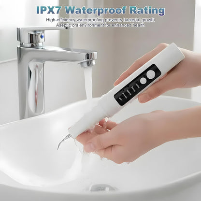 High-End Ultrasonic Tooth Cleaner with LED Light & Smart Gum Protection - 5 Modes, IPX7 Waterproof, V1107-CS-CSBJYQB