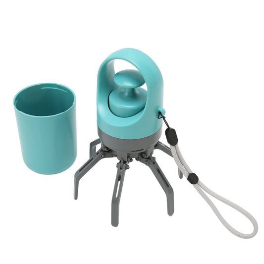 Zero-Contact Dog Poop Scooper with 6-Claw Mechanism & Built-in Bag Dispenser - Lightweight Pet Waste Picker V1107-CS-CWSBQ