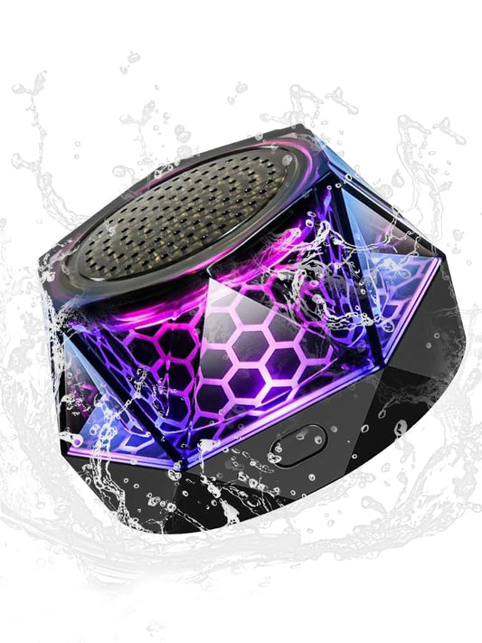 Magnetic Bluetooth Speaker - RGB Light Show, IPX7 Waterproof, TWS Stereo Pairing, 24H Playtime, Compact V1107-CS-CXLYYX