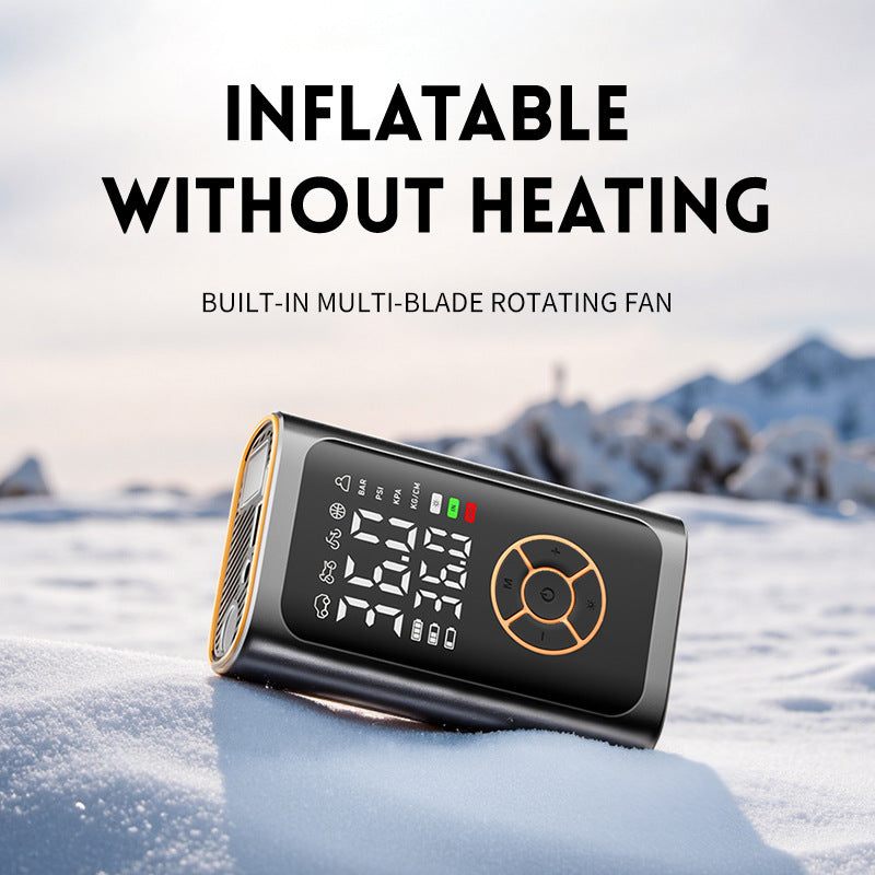 Wireless Tire Inflator with Digital Display - Portable Air Compressor for Cars, Bikes, Balls & More (Black) V1107-CS-CZCQB