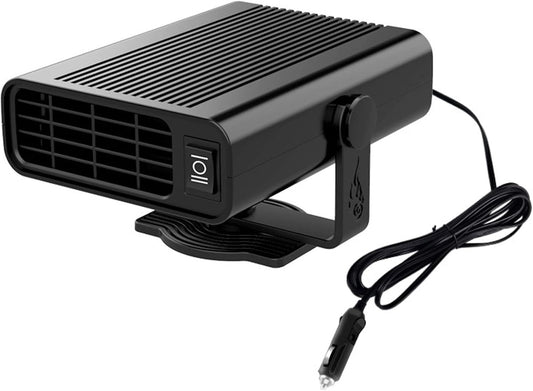 12V 120W Portable Car Heater and Defroster, 2-in-1 Fast Heating & Cooling Fan for Windshield Demisting, 360 V1107-CS-CZNFJ
