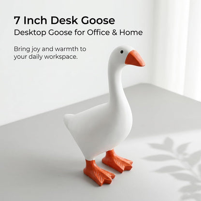 Magnetic Goose Figurine for Desk & Entryway, Cute Key Holder & Home Decor Gift (White) V1107-CS-DBECXBJ
